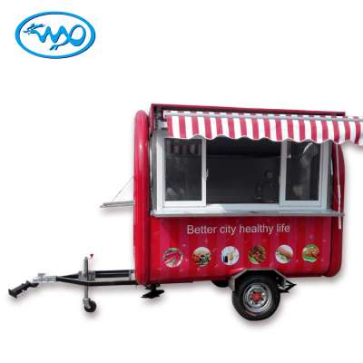 Street snack equipment mobile coffee truck, hot dog food trailer